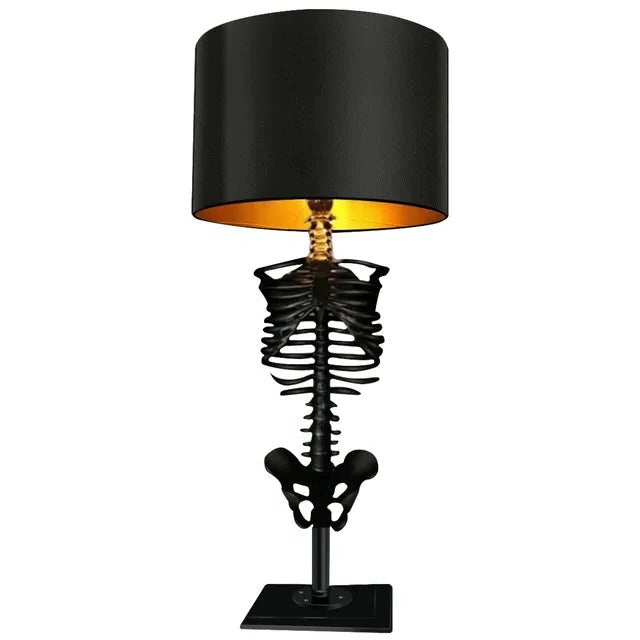 Handcrafted Gothic Table Lamp Skeleton Design - Lenila