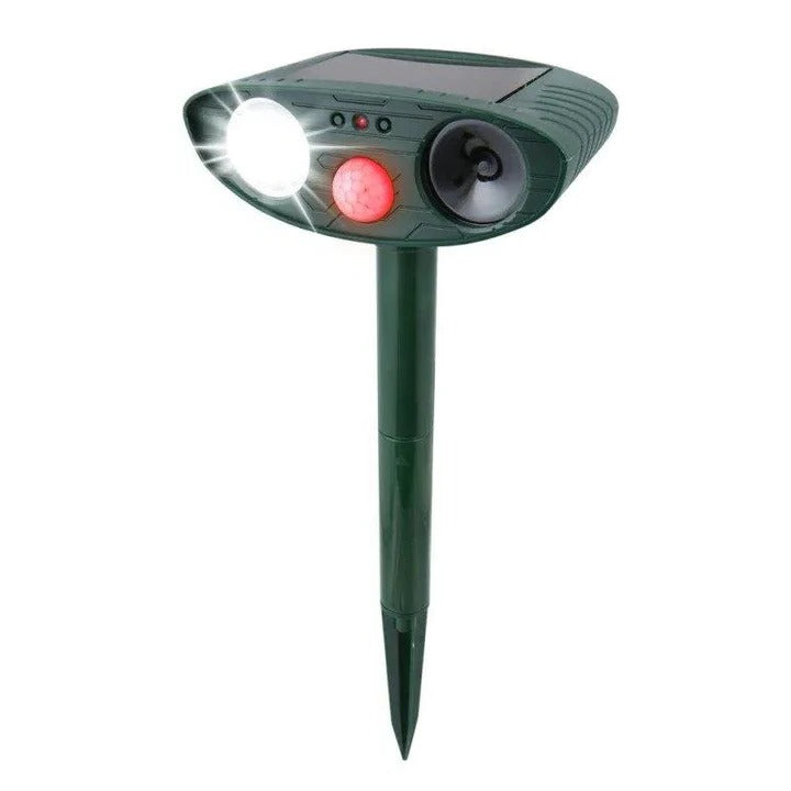 Solar Powered Ultrasonic Deer Repeller Outdoor Weatherproof