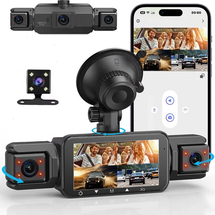 Car Dash Camera System with Night Vision and WiFi Connectivity - Lenila