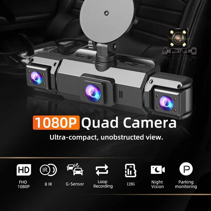 Car Dash Camera System with Night Vision and WiFi Connectivity