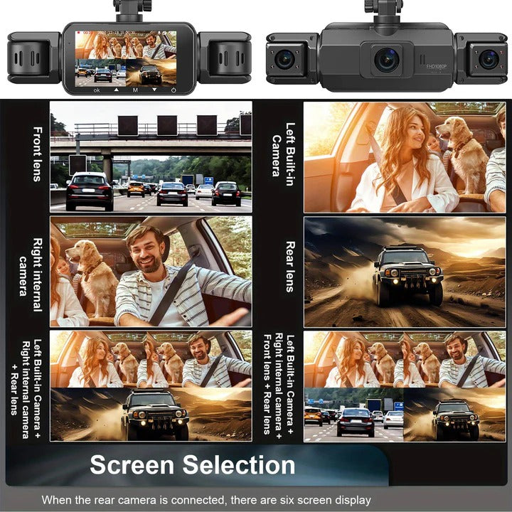 Car Dash Camera System with Night Vision and WiFi Connectivity