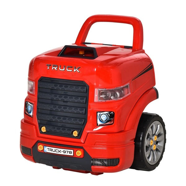 Kids Truck Engine Toy Set Plastic Interactive Play