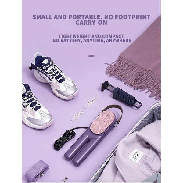 Foldable Electric Clothes Drying Rack with Shoe Dryer and Timer