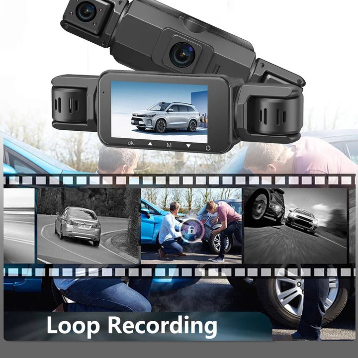 Car Dash Camera System with Night Vision and WiFi Connectivity