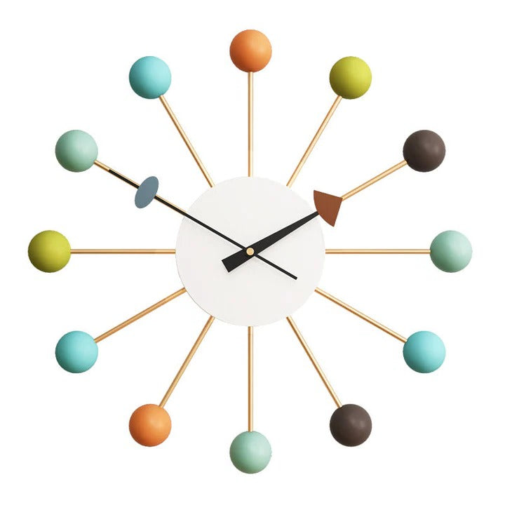 Large Silent Wall Clock Decorative Design
