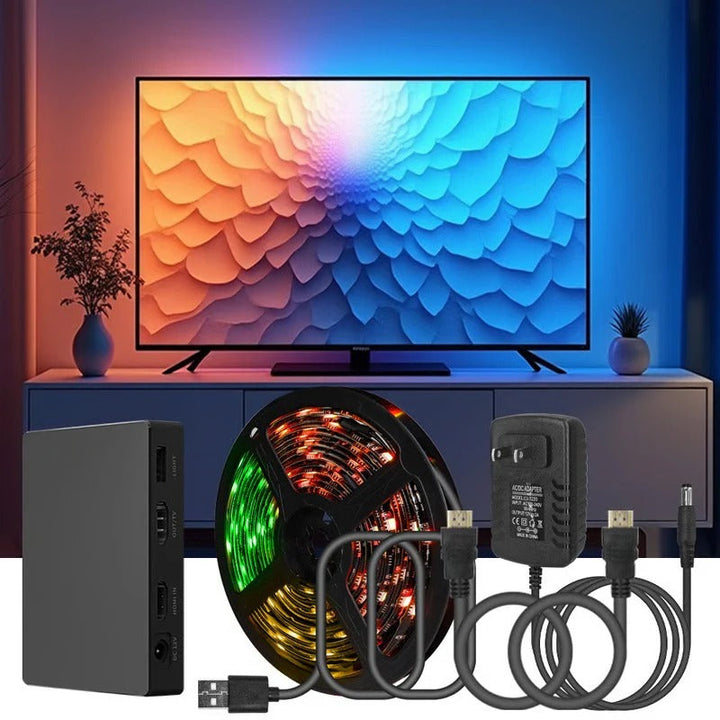 LED Bias Lighting Strip with Screen Sync Wireless App Control - Lenila