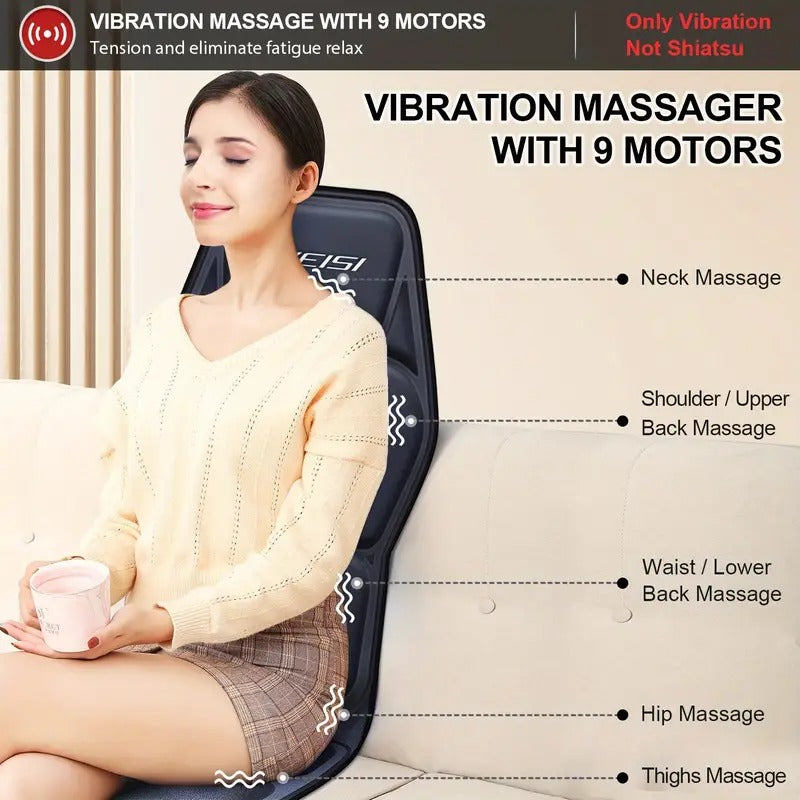 Heated Back Massager Full Coverage Design
