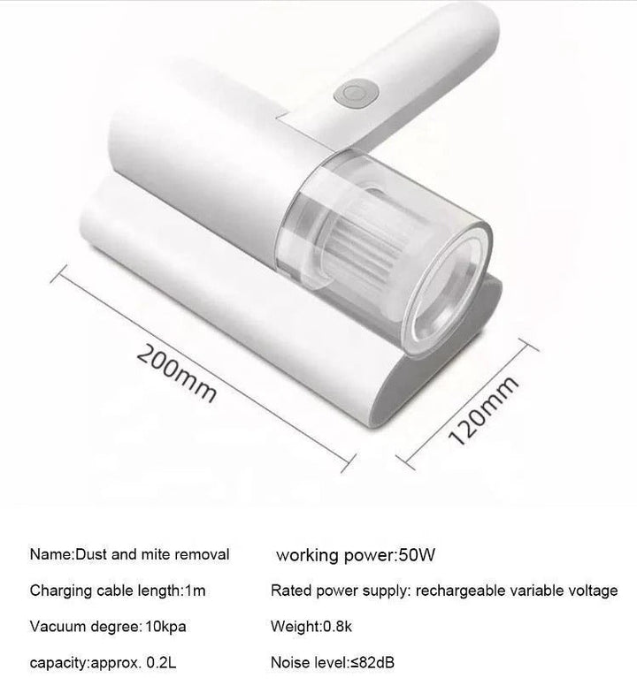 Cordless Handheld UV Vacuum with Mite Removal and Fabric Sterilization