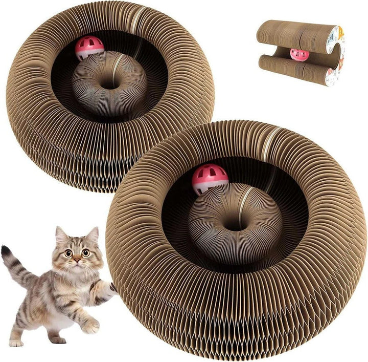 Interactive Cat Scratching Board Recyclable Pad Set with Ball