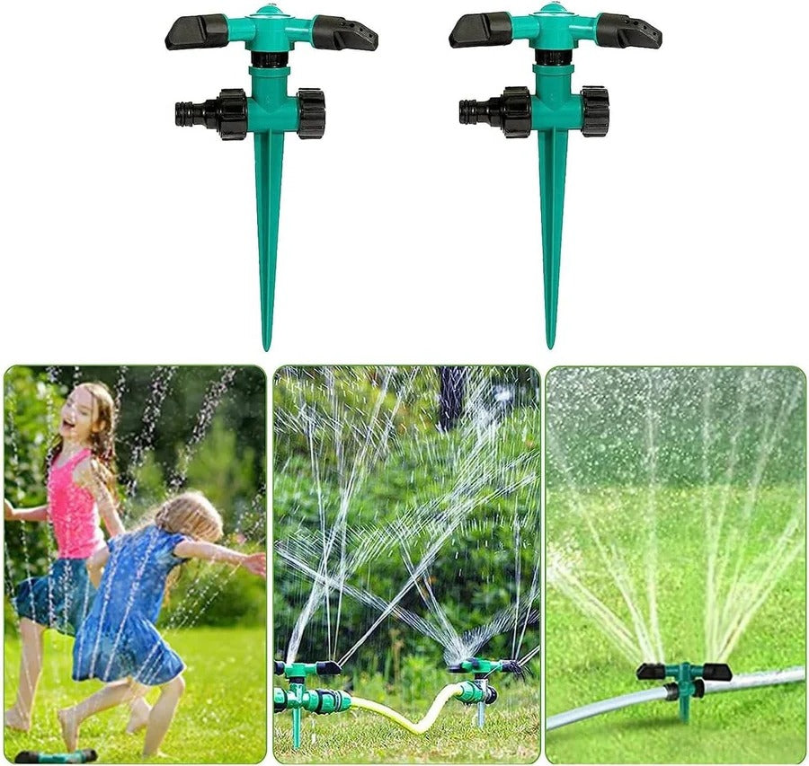 Garden Sprinkler System Set with Adjustable Nozzles
