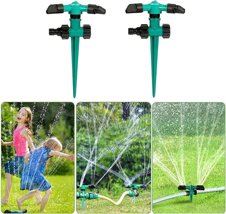 Garden Sprinkler System Set with Adjustable Nozzles