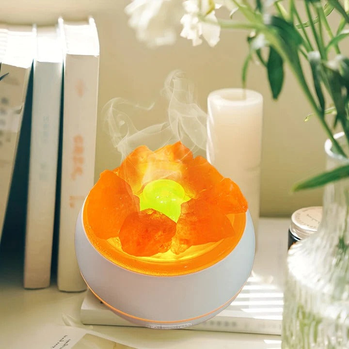 Essential Oil Diffuser with Salt Lamp Feature - Lenila