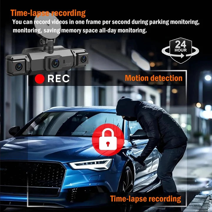 Car Dash Camera System with Night Vision and WiFi Connectivity