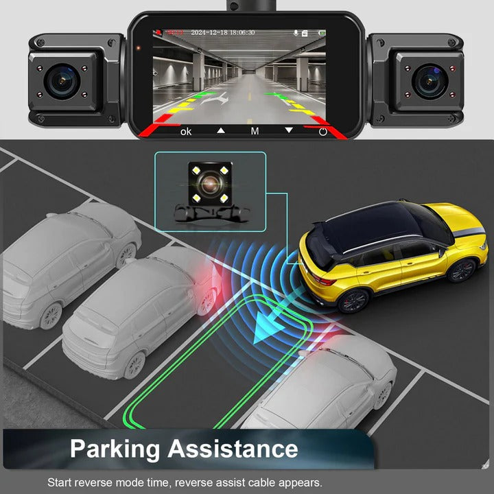 Car Dash Camera System with Night Vision and WiFi Connectivity