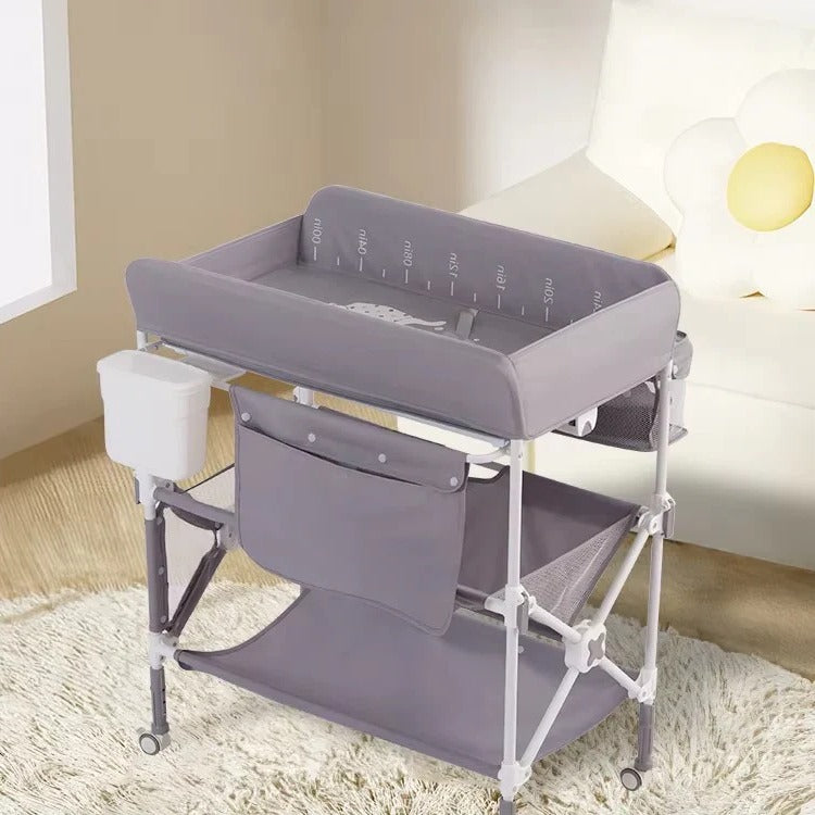 Foldable Baby Changing Table Height Adjustable for Bath Use