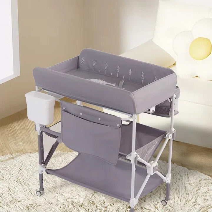 Foldable Baby Changing Table Height Adjustable for Bath Use