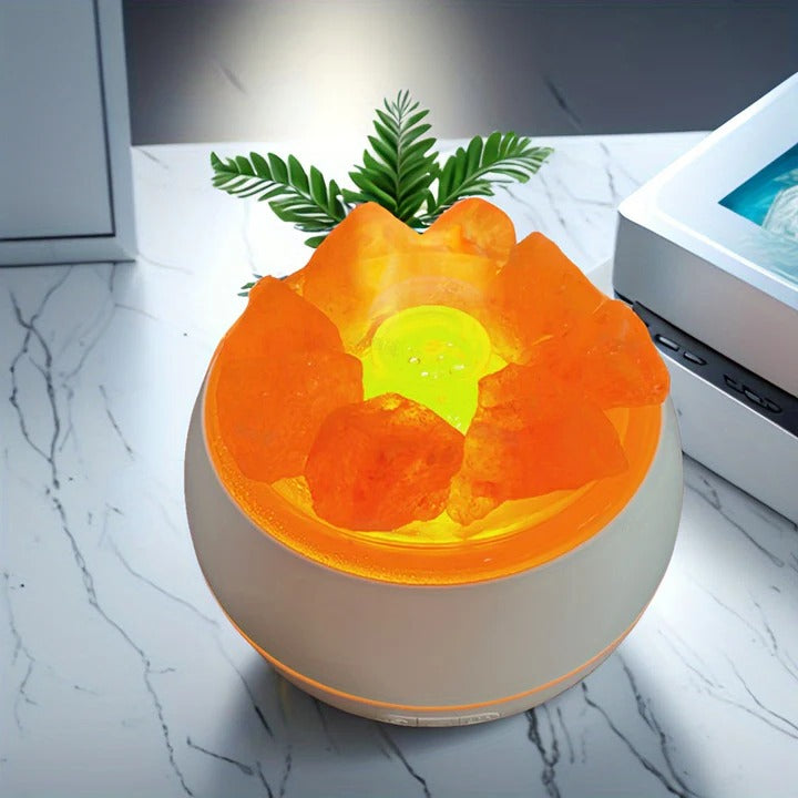 Essential Oil Diffuser with Salt Lamp Feature