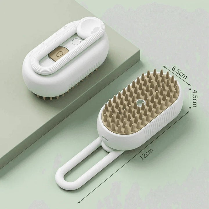 Pet Grooming Brush with Spray Function and Hair Removal Comb