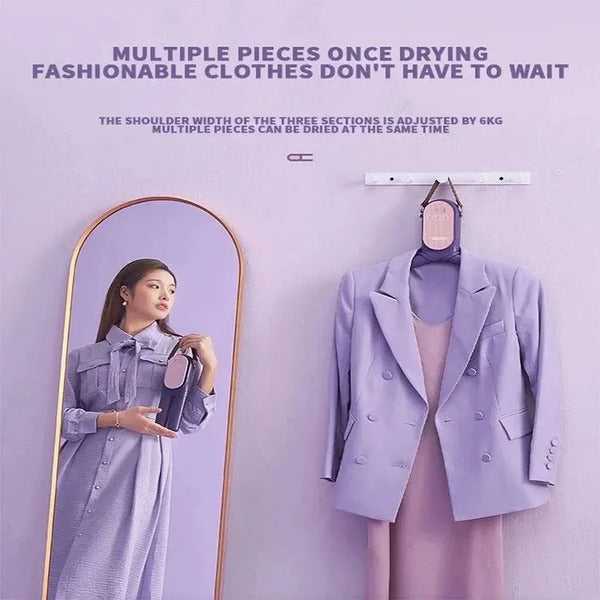 Foldable Electric Clothes Drying Rack with Shoe Dryer and Timer