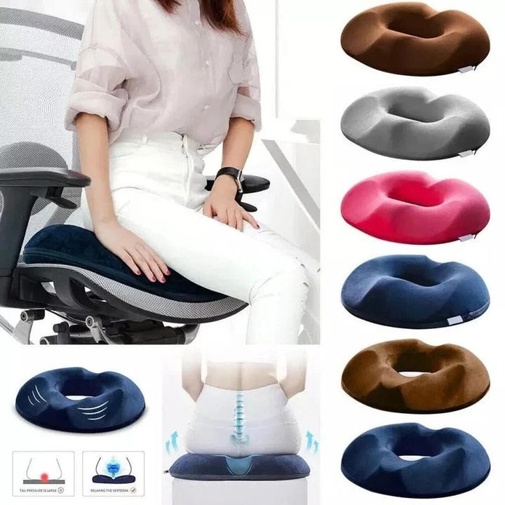 Pain Relief Cushion for Hemorrhoids and Coccyx Support