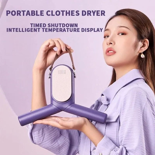 Foldable Electric Clothes Drying Rack with Shoe Dryer and Timer