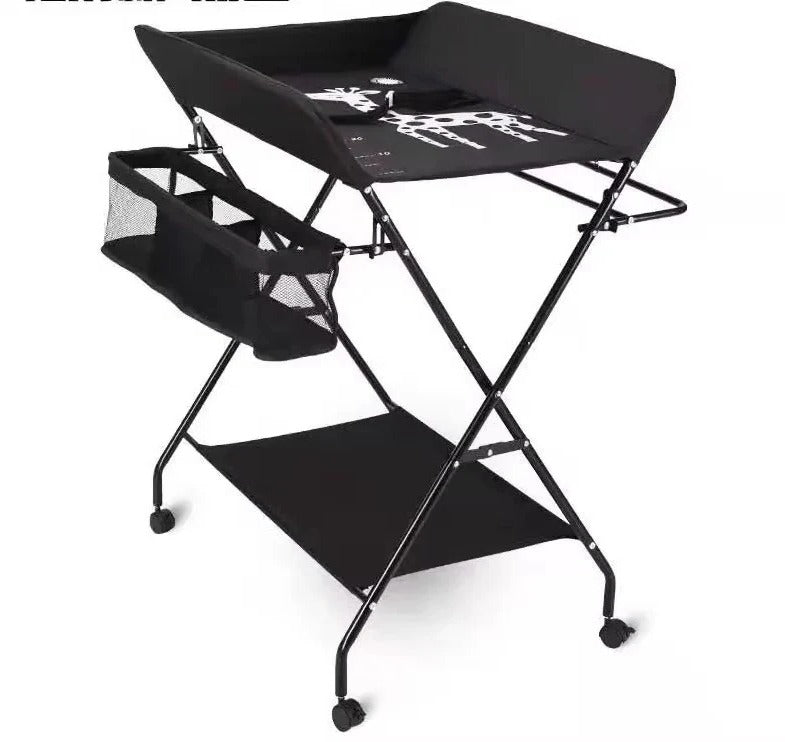 Foldable Baby Changing Table Height Adjustable for Bath Use