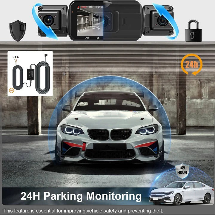 Car Dash Camera System with Night Vision and WiFi Connectivity
