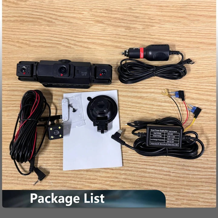 Car Dash Camera System with Night Vision and WiFi Connectivity