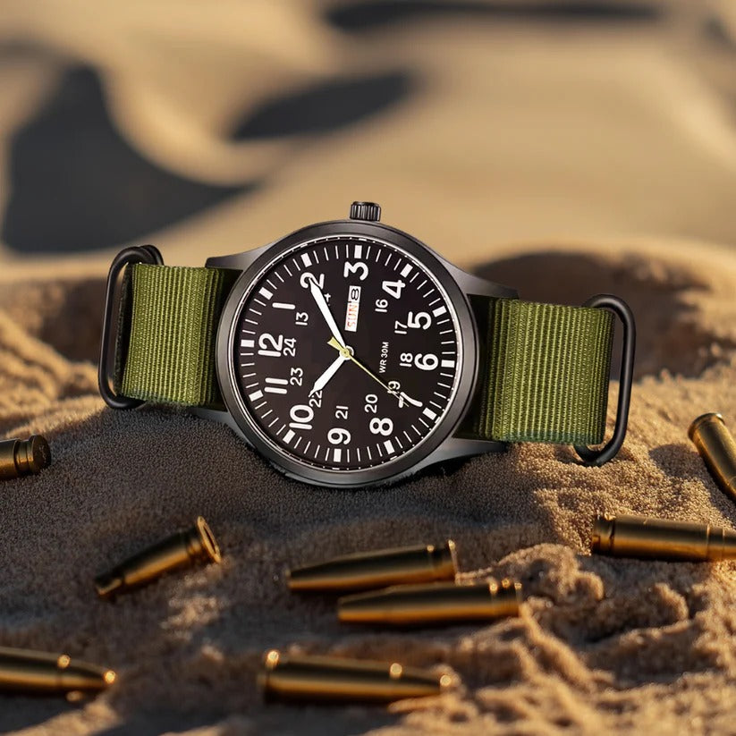 Mens Outdoor Watch Waterproof Scratch Resistant Case