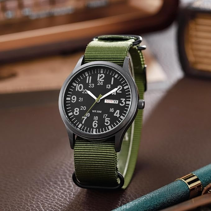 Mens Outdoor Watch Waterproof Scratch Resistant Case