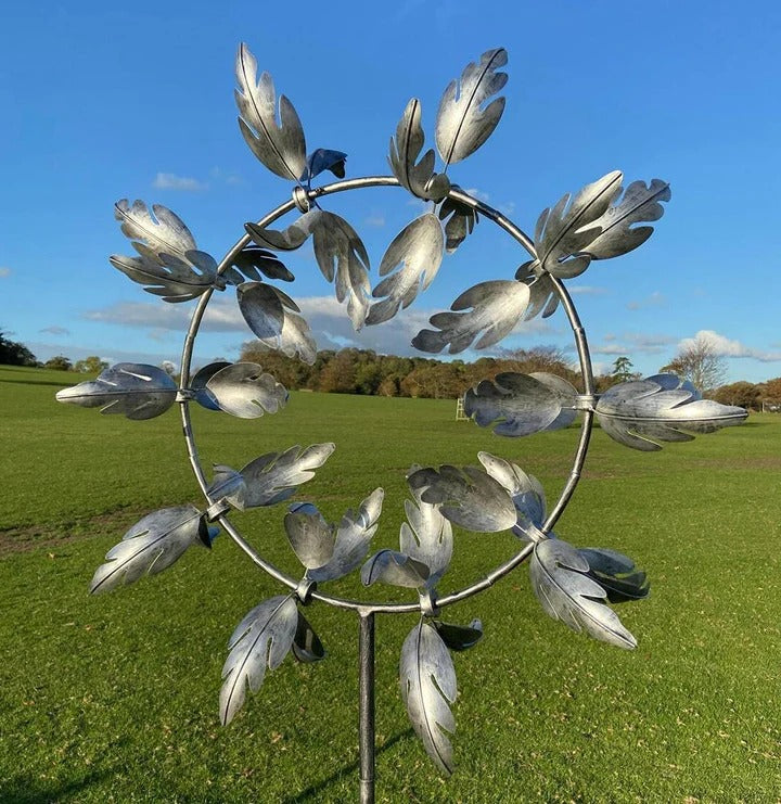 Outdoor Metal Windmill Spinner Kinetic Garden Decor