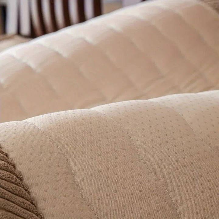 Plush Sofa Cover Thick Textured Fabric