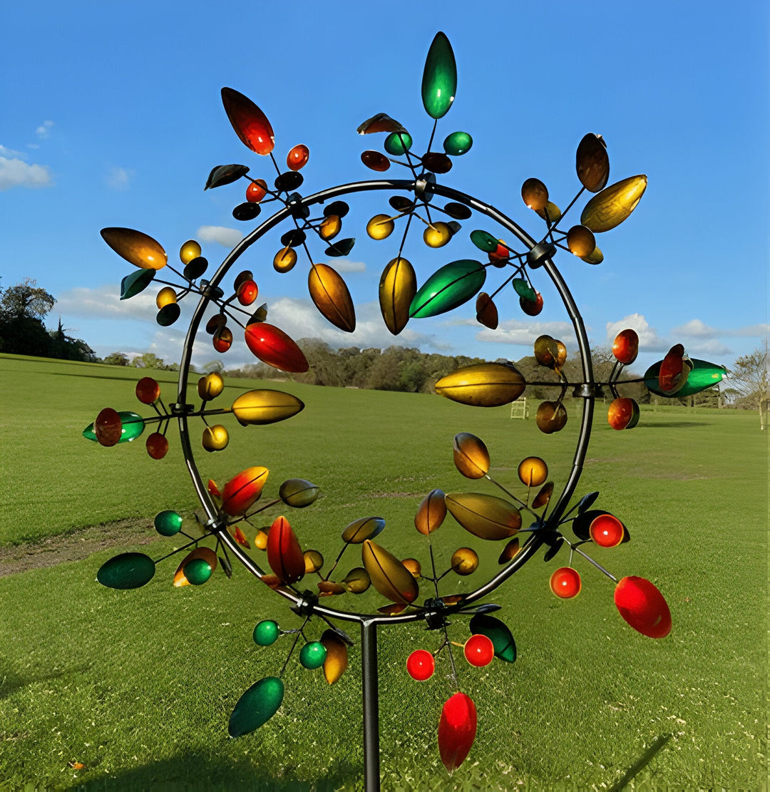 Outdoor Metal Windmill Spinner Kinetic Garden Decor