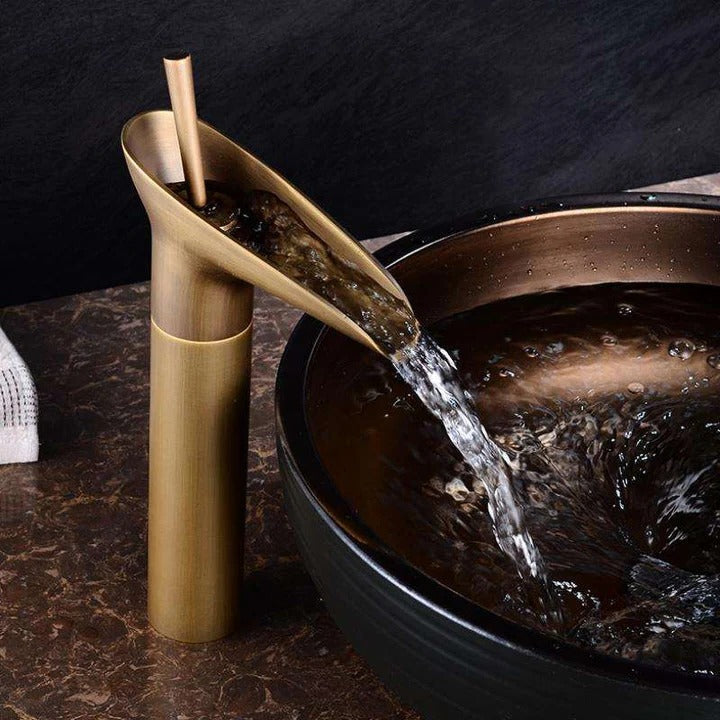 Bathroom Faucet Antique Style Waterfall Design