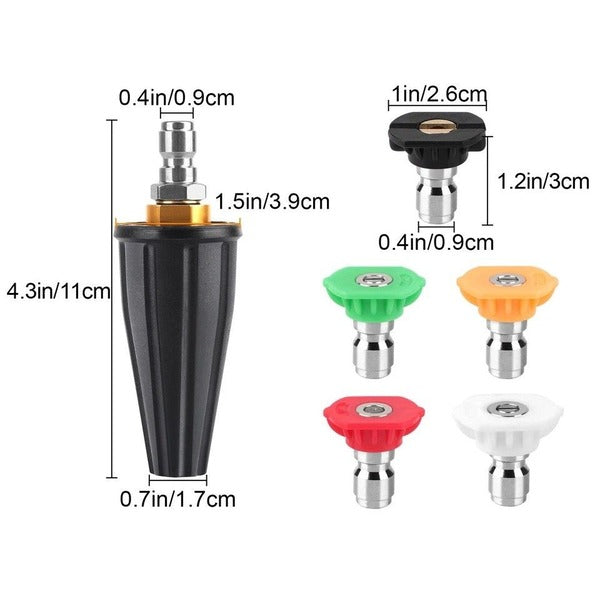 High Pressure Turbo Spray Nozzle Rotating Tip for Pressure Washers