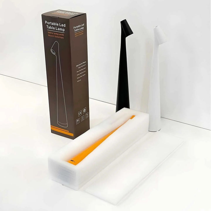 Rechargeable Aluminum Table Lamp Adjustable Brightness USB Port
