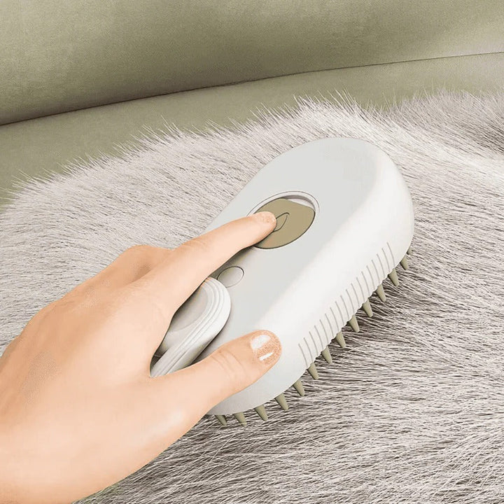 Pet Grooming Brush with Spray Function and Hair Removal Comb