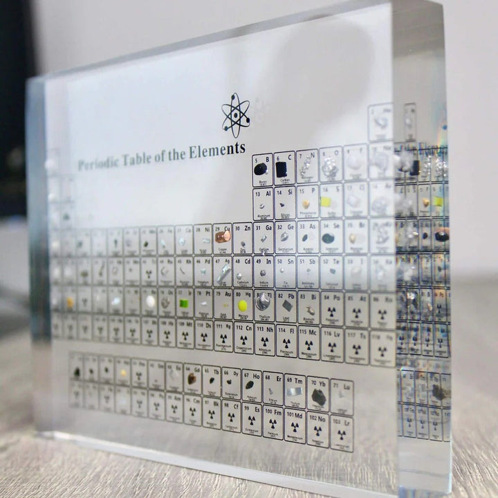 Glass Periodic Table Wall Display Educational Chemistry Decor