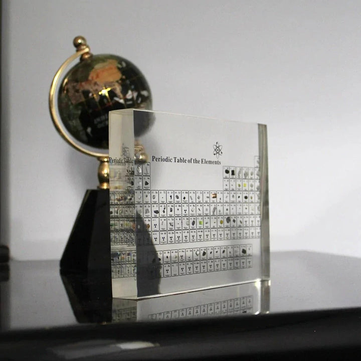 Glass Periodic Table Wall Display Educational Chemistry Decor - Lenila