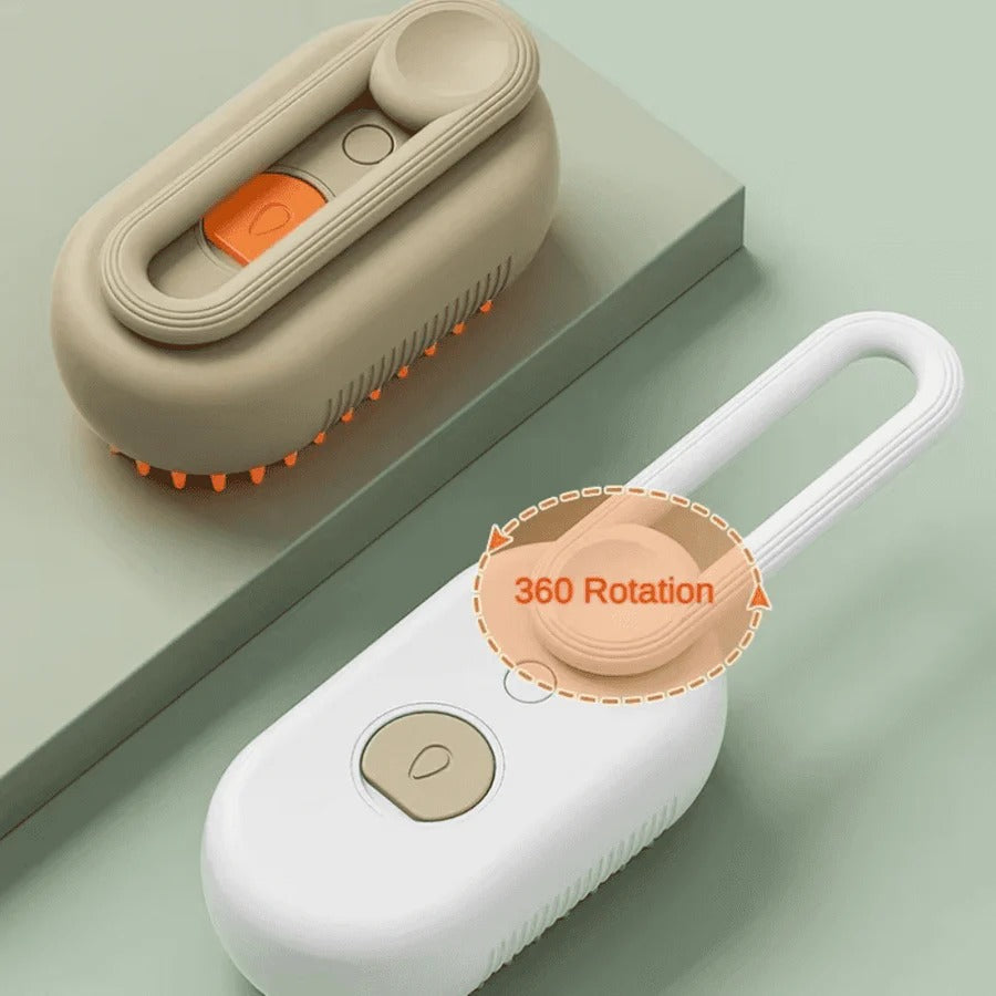 Pet Grooming Brush with Spray Function and Hair Removal Comb