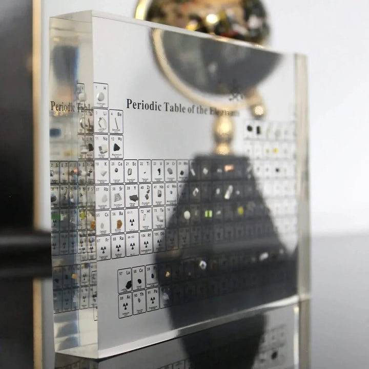 Glass Periodic Table Wall Display Educational Chemistry Decor