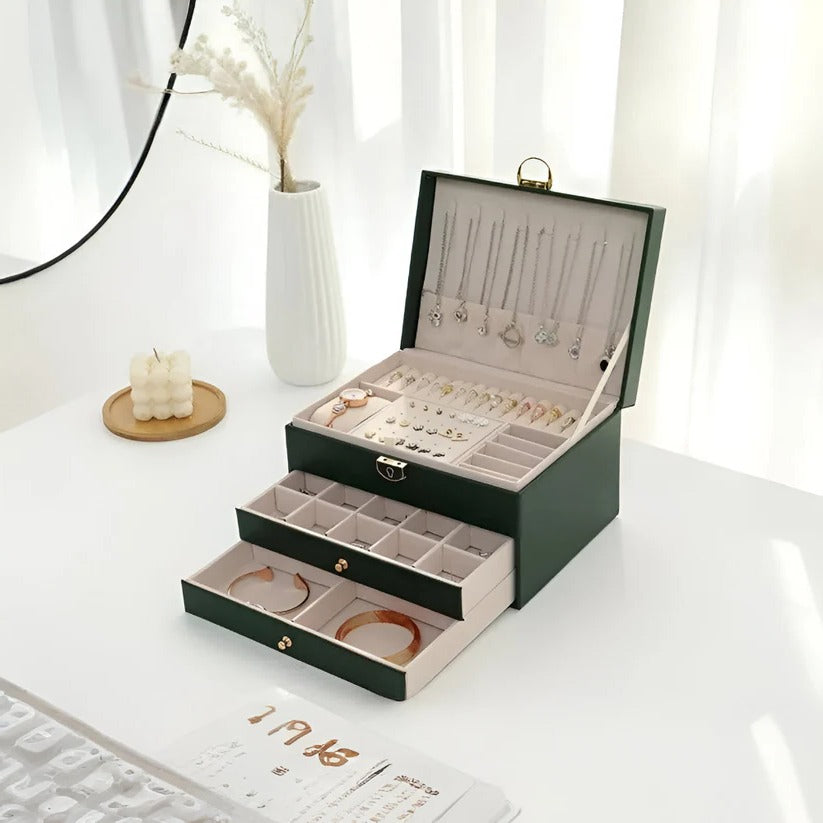 Jewelry Storage Organizer Multilayer Display Case Design