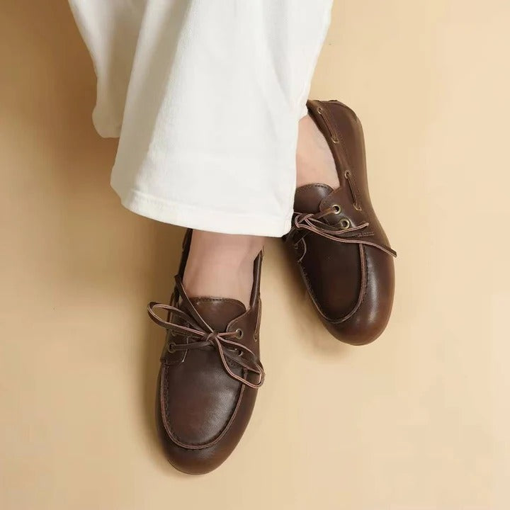 Womens Genuine Leather Moccasins Comfortable Fit - Lenila