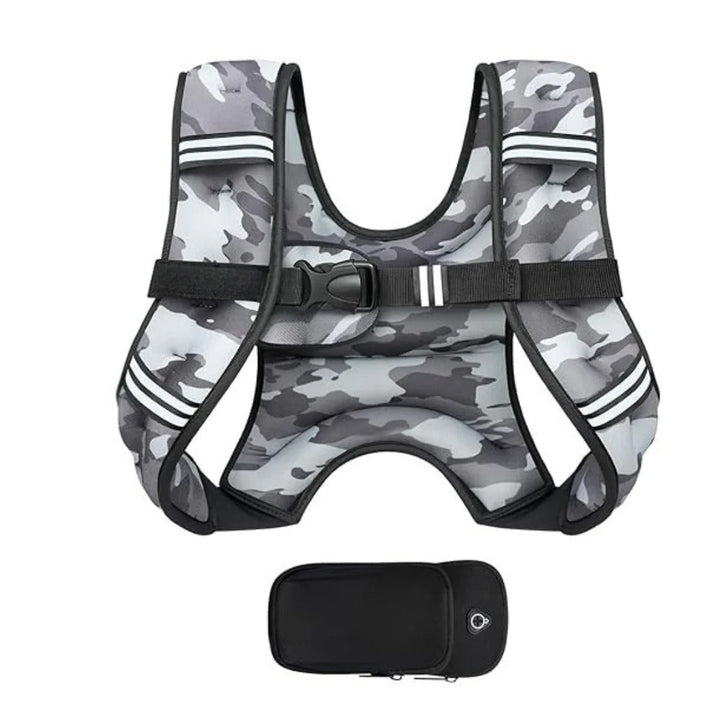 Weight Training Vest Adjustable with Multi Pockets and