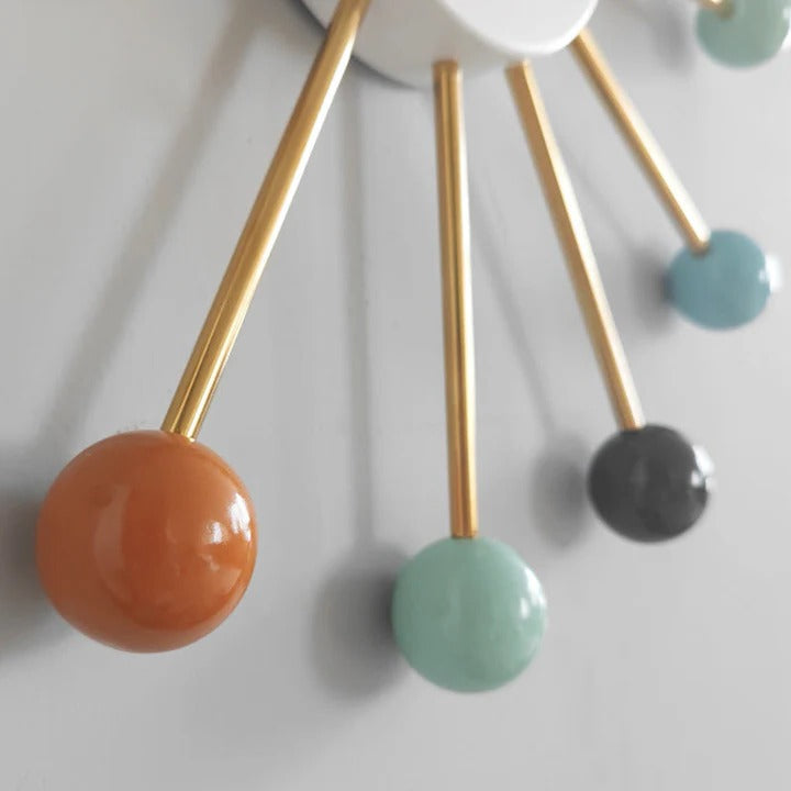 Large Silent Wall Clock Decorative Design