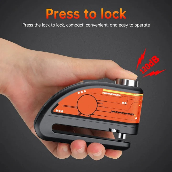 Motorcycle Disc Brake Lock with Motion Alarm Anti-Theft