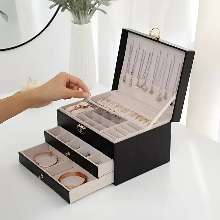 Jewelry Storage Organizer Multilayer Display Case Design