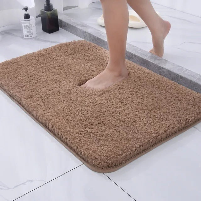 Plush Faux Fur Bath Rug Soft Texture