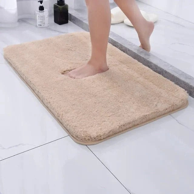 Plush Faux Fur Bath Rug Soft Texture