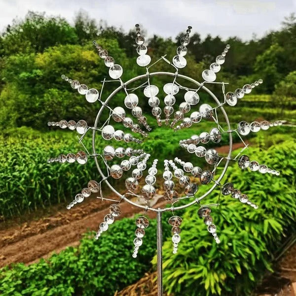 Outdoor Metal Garden Windmill Decorative - Lenila